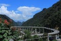 Kelok 9 bridge on west Sumatera indonesia Royalty Free Stock Photo