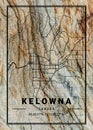 Kelowna - Canada Zoe Marble Map