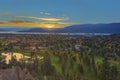 Kelowna golf course with Okanagan Lake in the Background in the fall Kelowna British Columbia Canada Royalty Free Stock Photo