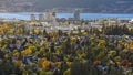 Kelowna Skyline with Okanagan Lake in the Background in the fall Kelowna British Columbia Canada Royalty Free Stock Photo