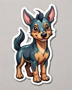 kelpie dog cartoon comical character