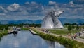 The Kelpies, 30 metre high horse-head sculptures at Falkirk, Scotland