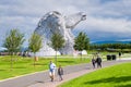 The Kelpies monument at The Helix park near Falkirk in Scotland