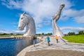 The Kelpies in Scotland, the largest equine sculptures in the world