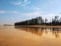 Kelwa becah trees sand sky morningtime reflections Royalty Free Stock Photo