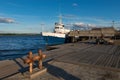 KEM, Ship at the pier in the summer evening