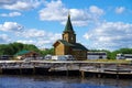 KEM, RUSSIA - August, 20107: Chapel of St. Nicholas, Rabocheostrovsk