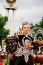 Kembang Kemayoran dance from Betawi, West Java. This dance is a friendly and cheerful welcoming of guests Royalty Free Stock Photo
