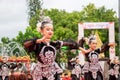 Kembang Kemayoran dance from Betawi, West Java. This dance is a friendly and cheerful welcoming of guests Royalty Free Stock Photo