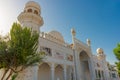 KEMER, TURKEY: Beautiful facade of the building of a bath or Turkish hamam in the city of Kemer