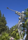 KEMER, TURKEY - OCT 5, 2017: Monument of man and woman in a Kugulu park