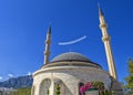 KEMER, TURKEY - OCT 5, 2017: Mosque Kemer Cami in the center of Kemer town