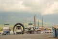 KEMER, TURKEY: View of the Port of Marina in Kemer.