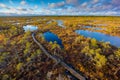 Kemeri swamp landscape Royalty Free Stock Photo