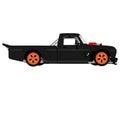 Ken Block Rally and Rallycross Driver Drift Car 1977 Ford F-150 Hoonitruck graphic illustration Royalty Free Stock Photo