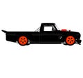 Ken Block Rally and Rallycross Driver Drift Car 1977 Ford F-150 Hoonitruck graphic illustration