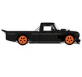 Ken Block Rally and Rallycross Driver Drift Car 1977 Ford F-150 Hoonitruck graphic illustration Royalty Free Stock Photo