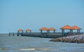 Ken Combs Pier on the Mississippi Gulf Coast. Gulfport, Harrison County, Gulf of Mexico, Mississippi USA