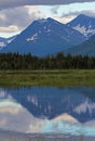 Kenai Mountain Range Reflection in Tern Lake