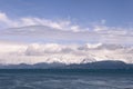 Kenai Mountains with clouds Royalty Free Stock Photo