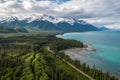 Kenai Peninsula Alaska Aerial View Royalty Free Stock Photo