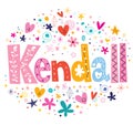 Kendall female name Royalty Free Stock Photo