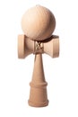 Kendama traditional Japanese toy isolated on white surface