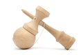 Kendama isolated, on white background. Kendama is an antique traditional japanese wood toy