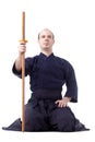 Kendo fighter Royalty Free Stock Photo