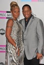 Kendu Isaacs, Mary J. Blige Royalty Free Stock Photo