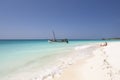 Kendwa beach on Zanzibar island