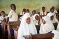 Students of Primary school at Kendwa during English lesson, Zanzibar