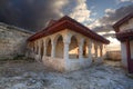 Kenesa - Karaite prayer house. Crimea. Royalty Free Stock Photo