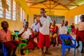 Kenia. African children from the Maasai village in school Royalty Free Stock Photo