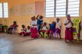 Kenia. African children from the Maasai village in school Royalty Free Stock Photo