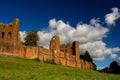 Kenilworth castle and amazing sky, british history, Warwickshire UK Royalty Free Stock Photo