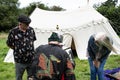 Kenilworth England July 29 2023 knight of Kenilworth castle joust