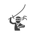 Kenjutsu icon vector image. Royalty Free Stock Photo