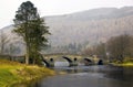 Kenmore Bridge in the mist Kenmore, Perthshire, Scotland, U.K