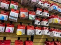 Kenmore, WA USA - circa December 2022: Close up view of Canon printer ink for sale inside Kenmore Camera shop