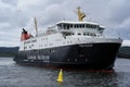 The Calmac ferry MV Finlaggan in Kennacraig