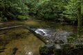 Kennall river in Kennall Vale Nature Reserve, Ponsanooth, Cornwall, UK