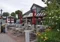 Kennebunkport, Maine, 30th June: Downtown French Restaurant Inn from Kennebunkport in Maine state of USA Royalty Free Stock Photo