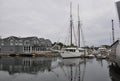 Kennebunkport, Maine, 30th June: Sailing Boats in the Harbor from Kennebunkport in Maine state of USA Royalty Free Stock Photo