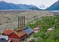 Kennecott, Alaska and Root Glacier Royalty Free Stock Photo