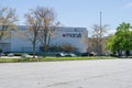 Macy`s department store empty parking lots - shut down and furloughed employees at Cobb county Town Center mall - economic crisis