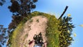 Kenneth Hahn Park Mountain Bike Hill POV FIsheye 01 California USA