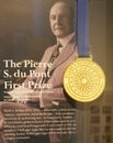 Kenneth Square, Pennsylvania, U.S - October 7, 2023 - The Pierre S du Pont First Prize medal