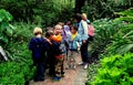 Kennett Square, PA: Children Visiting Longwood Gardens Royalty Free Stock Photo