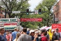 Kennett Square, Pennsylvania, USA: People gathered at the Annual mushroom festival at the \